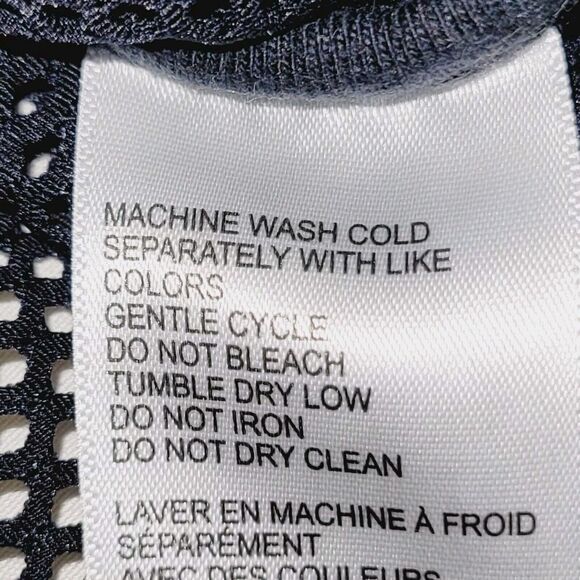 Blanc Noir Hoodie Medium Black Poolside Mesh Thumb Holes Athleisure Activewear - Picture 8 of 11